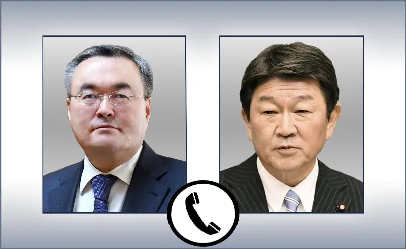 特列吾别尔德与日本外务大臣茂木敏充通电话