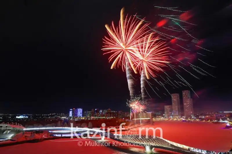 Астанада Янги йил байрамона салютни қаерда томоша қилиш мумкин