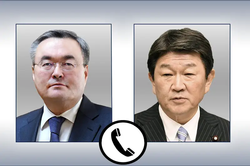 特列吾别尔德同日本外务大臣通电话