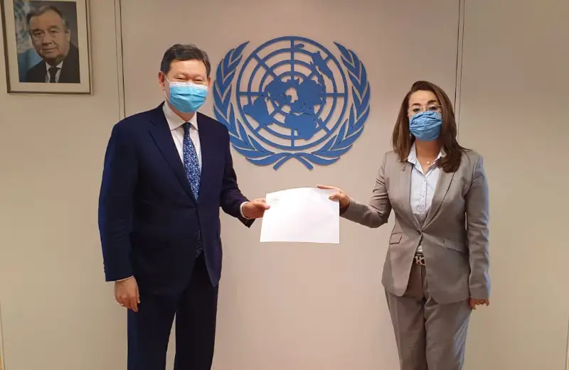 哈萨克斯坦大使向联合国毒品和犯罪问题办公室执行主任递交全权证书
