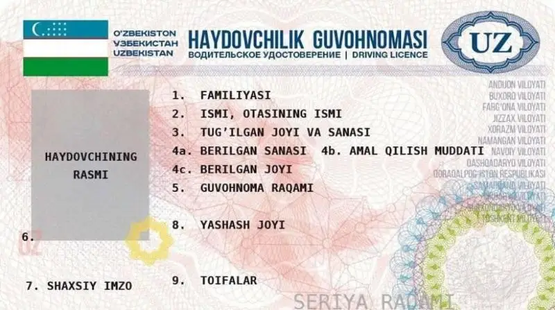 Ўзбекистонда ҳайдовчилик гувоҳномасини янгисига алмаштириш муддати 3 ойдан 1 йилгача узайтирилди