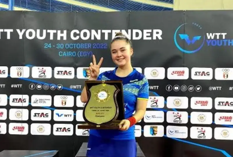 Мисрдаги стол тенниси турнирида қозоғистонлик спортчи олтин медални қўлга киритди