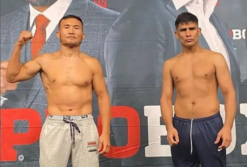 Канат Ислам прошел взвешивание перед боем в США