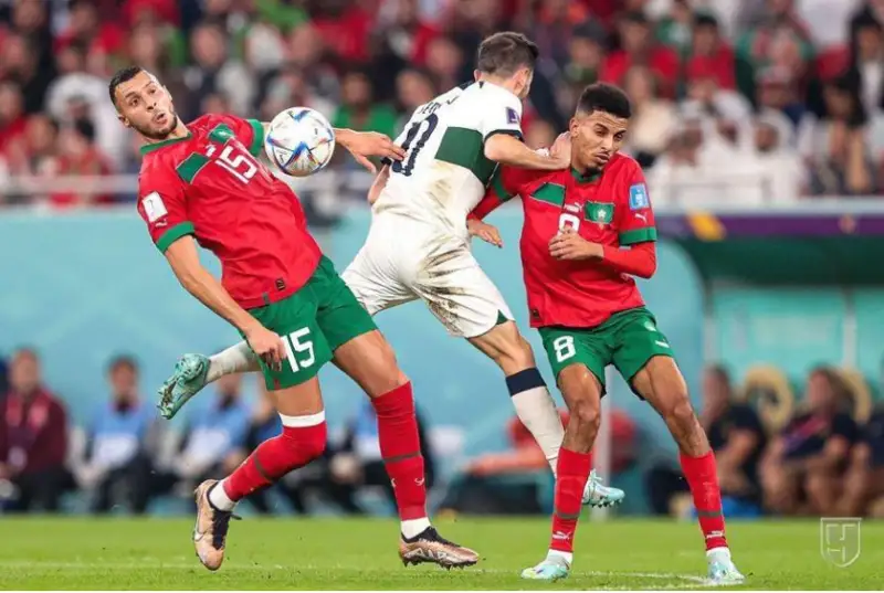 فۋتبولدان ءا چ: ماروككو پورتۋگاليانى جەڭىپ، ½ فينالعا جولداما الدى