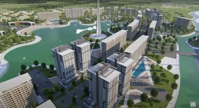 Ўзбекистонда илк марта сув ҳавзаси атрофида шаҳарча қурилмоқда