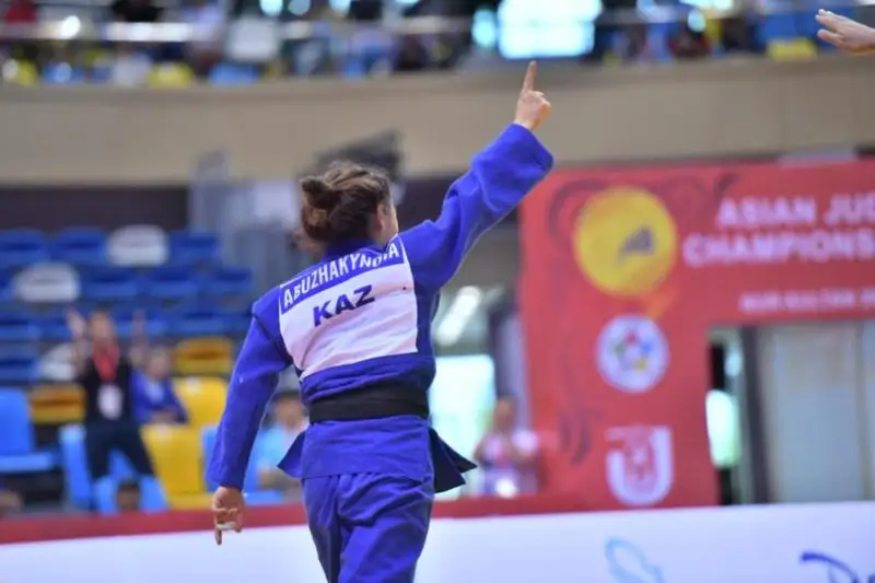 Казахстанская дзюдоистка завоевала «серебро» чемпионата Азии