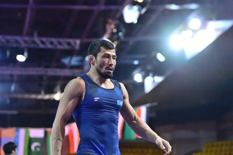 Борец Демеу Жадраев стал бронзовым призером Чемпионата Азии в Алматы
