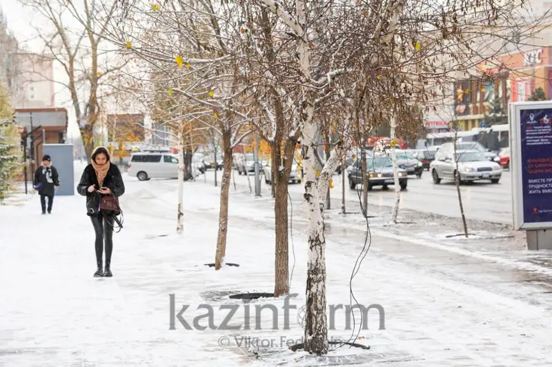 بۇگىن وڭتۇستىك شىعىستان وزگە وڭىرلەردە قار جاۋىپ، بۇرقاسىن، كوكتايعاق بولادى - قازگيدرومەت