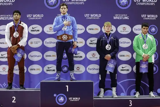 Қозоғистонлик спортчи эркин кураш бўйича жаҳон чемпиони бўлди