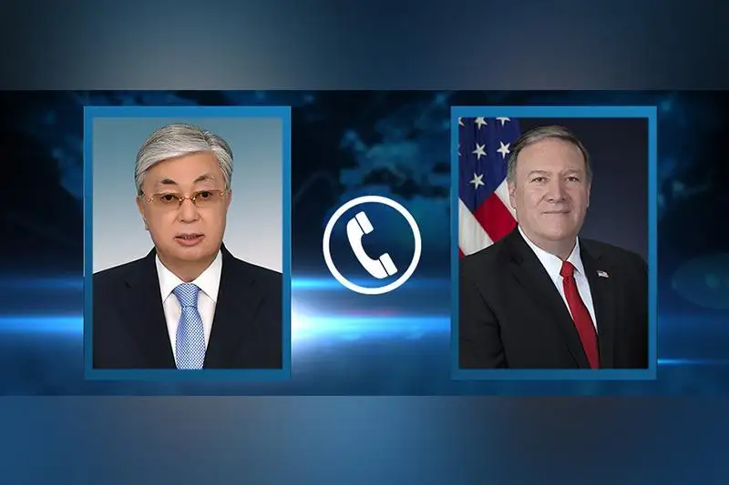 ҚР Президенти АҚШ Давлат котиби Майкл Помпео билан телефон орқали сўзлашди