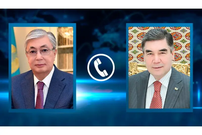 Қозоғистон ва Туркманистон президентлари телефон орқали сўзлашди