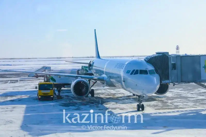 Бўрон: Нур-Султан аэропортида олтмишдан зиёд рейслар кечикмоқда