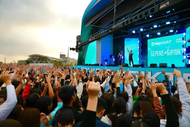 Open air в поддержку реформ Президента собрал 25 тыс. человек - AMANAT