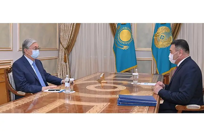مەملەكەت باسشىسى ۇلتتىق قاۋىپسىزدىك كوميتەتىنىڭ ءتوراعاسى ەرمەك ساعىمبايەۆتى قابىلدادى
