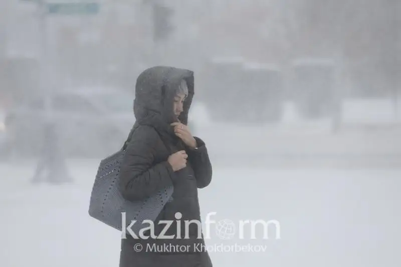 Штормовые предупреждения на 14 января объявлены в регионах Казахстана