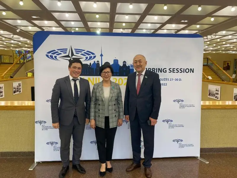 哈萨克斯坦参议院代表会见立陶宛议会国际事务委员会主席