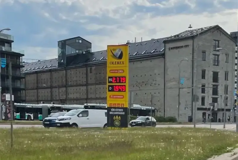 Эстонияда бензин нархи рекорд даражага кўтарилди