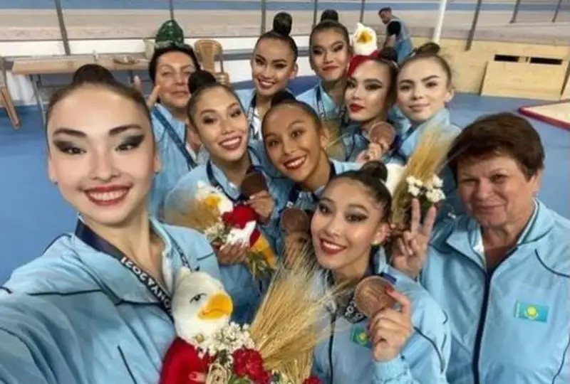 Қозоғистонлик бадиий гимнастикачилар Ислом бирдамлиги ўйинларида бронза медалини қўлга киритди