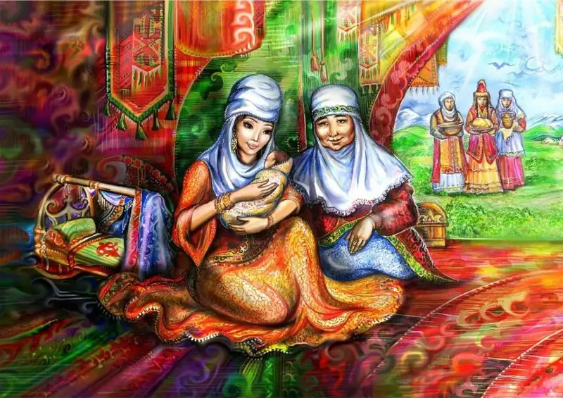 قازاقتىڭ قاراڭعى تورىندە ۇستازدىق ەتكەن انالار