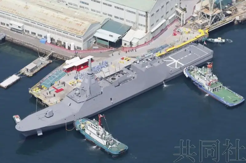 日本海上自卫队新型护卫舰“最上”号开始服役
