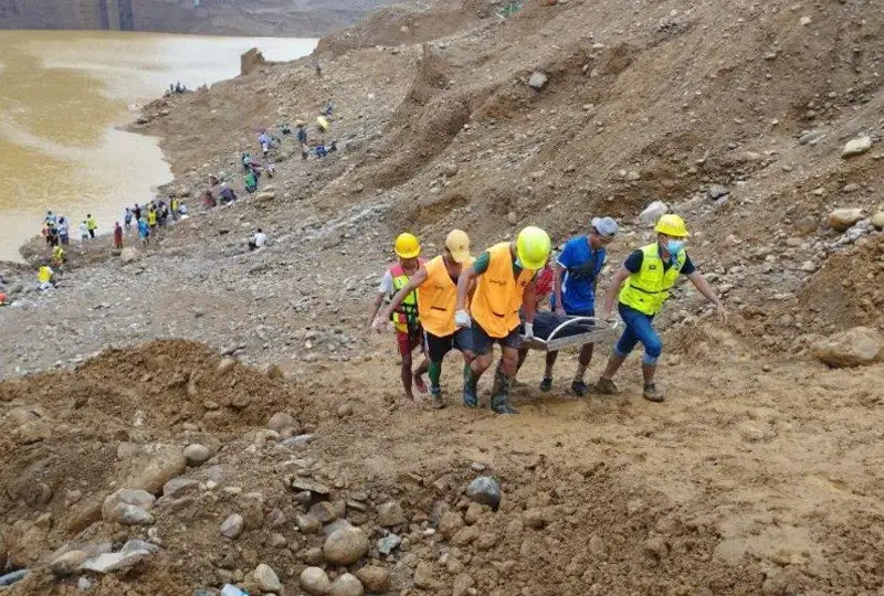 Мьянмадаги нефрит конидаги кўчки 32 кишининг ҳаётига зомин бўлди