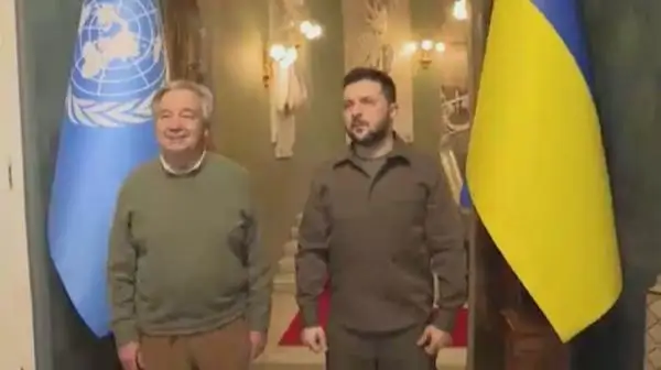 ب ۇ ۇ باس حاتشىسى ۆ. زەلەنسكيمەن كەزدەستى