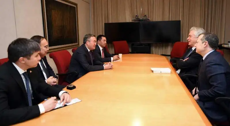 外长同美国分析和金融部门高层举行会晤