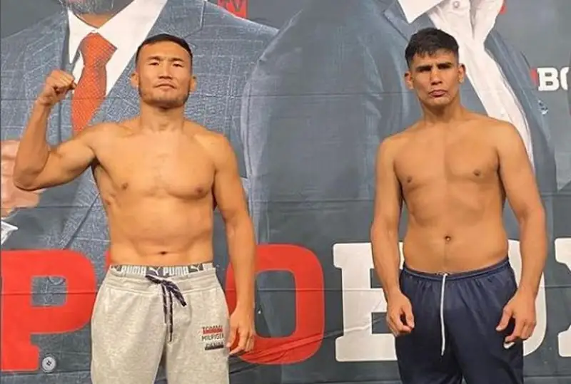 Қозоғистонлик боксчи Қанат Ислам АҚШдаги жанг олдидан вазн ўлчашди