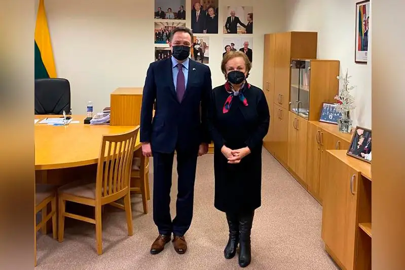 Посол Казахстана встретился с председателем Комитета по иностранным делам Сейма Литвы