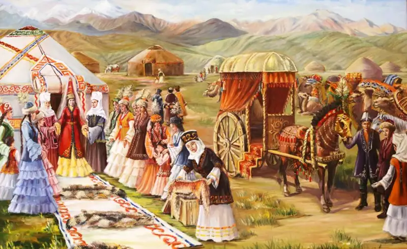 قىزايلاردىڭ قىز ۇزاتۋ، كەلىن تۇسىرۋگە بايلانىستى سالتتارى