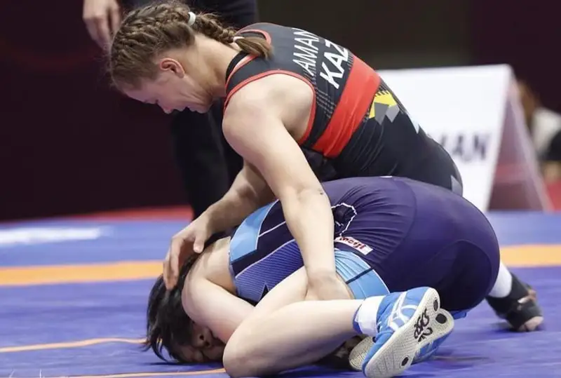 Осиё чемпионатида аёллар курашида қозоғистонлик спортчилар 1 та кумуш ва 4 та бронза медалини қўлга киритди