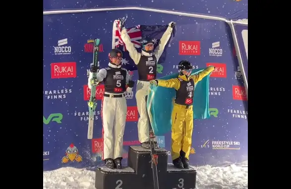 Фристайл-акробатика: Қозоғистонлик спортчи жаҳон чемпионатида учинчи бўлди