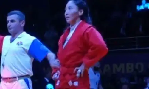 Тошкентда ўтказилаётган самбо бўйича жаҳон чемпионатида Қозоғистон терма жамоаси яна иккита медални қўлга киритди