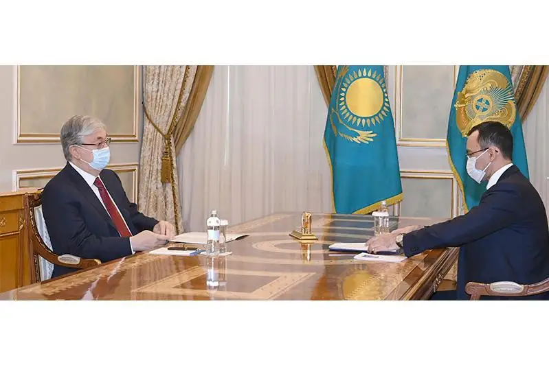 Қозоғистон Президенти Сенат Раиси Маулен Ашимбаевни қабул қилди