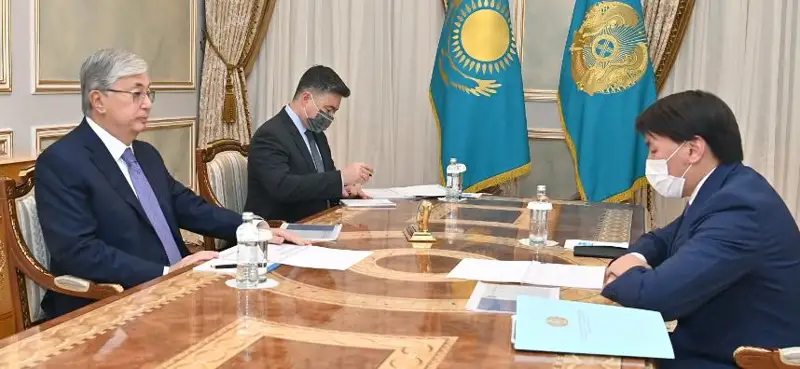 Президент РК принял председателя Агентства по защите и развитию конкуренции Марата Омарова
