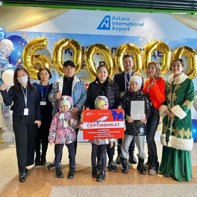 Astana áýejaıyna 6 mıllıonynshy jolaýshy ushyp keldi