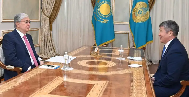 Қасим-Жомарт Тоқаев ҚР юнон-рум кураши федерацияси президентини қабул қилди