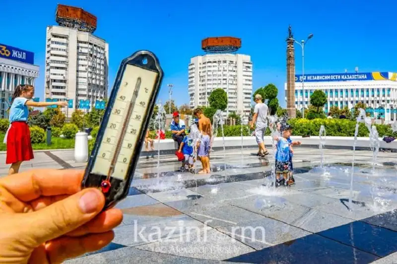 Дам олиш кунлари Қозоғистоннинг жануби ва жануби-шарқида 46 даражагача иссиқ бўлади