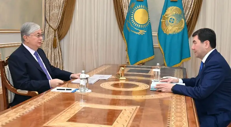 Давлат раҳбари Мажилис раиси Ерлан Қошановни қабул қилди