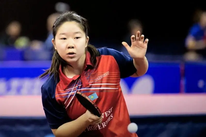 Стол тенниси бўйича жаҳон чемпионати: Қозоғистонлик Зауреш Aқашева Олимпия чемпиони билан учрашади