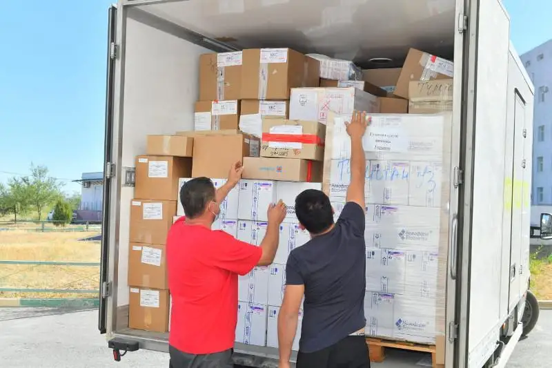 Туркистонга Германия ва Украинадан гуманитар ёрдам келтирилди