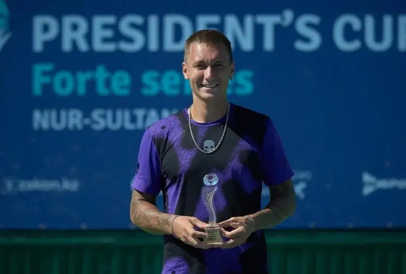 Денис Евсеев остановился в шаге от победы на Кубке Президента РК по теннису