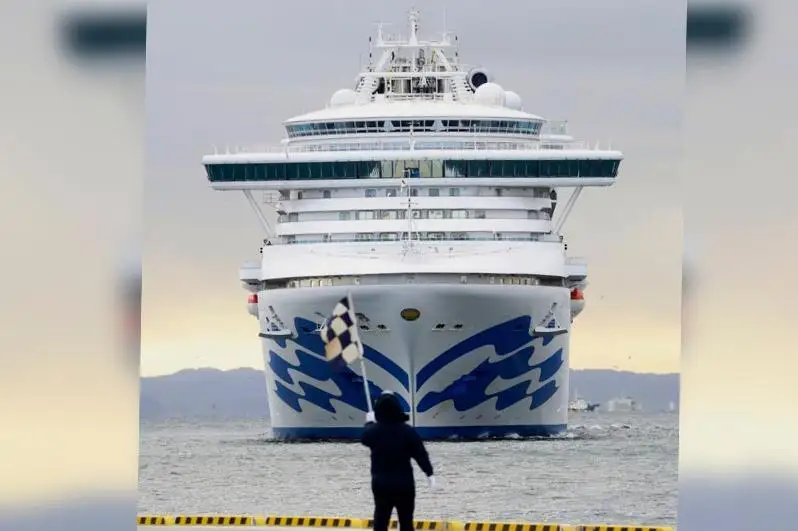 Японияда карантинда турган круиз лайнерида коронавирус юқтирганлар сони 20 нафарга етди
