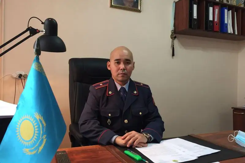 Костанайского полицейского наградили медалью Достоевского