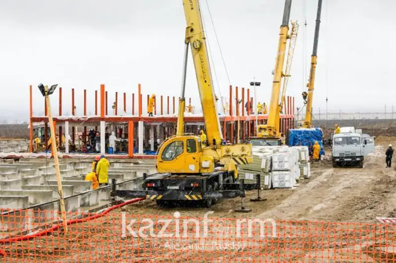 Қозоғистоннинг 15 та ҳудудида қурилиш ишлари ҳажми ошди