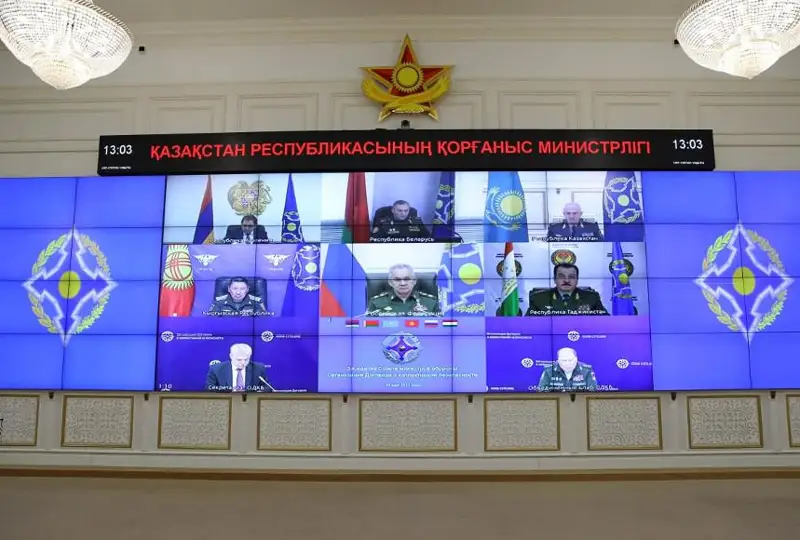 Состоялась видеоконференция глав оборонных ведомств ОДКБ