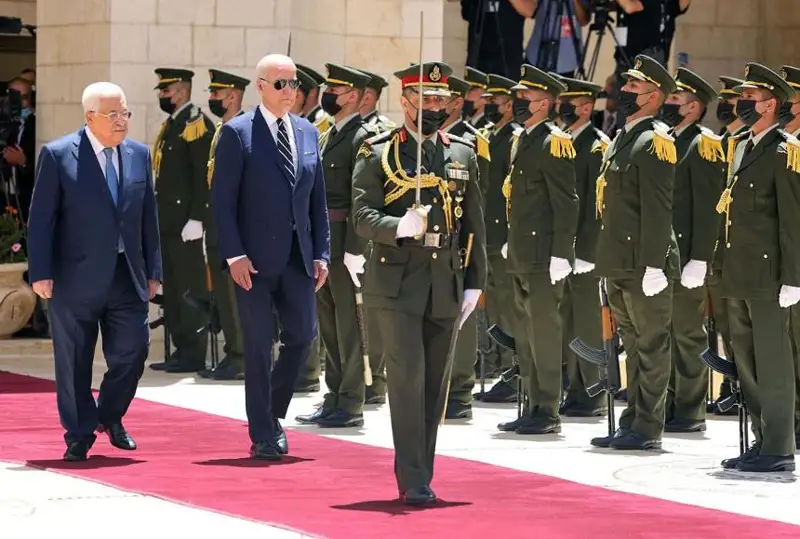 Джо Байден прибыл в Вифлеем для встречи с президентом Палестины