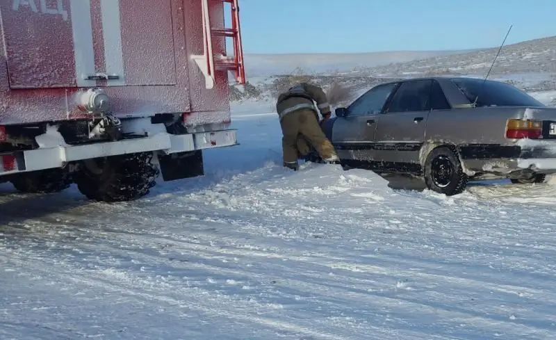 из снежных заносов