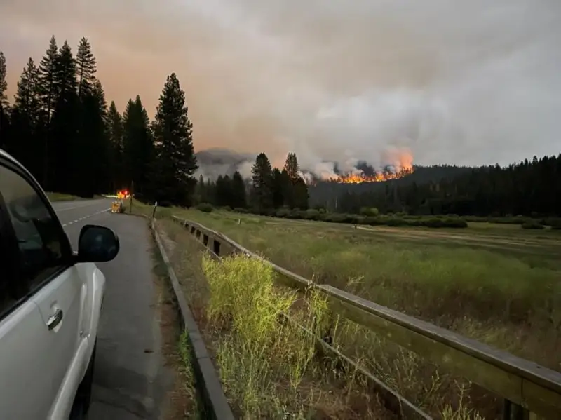 Площадь лесного пожара в Калифорнии превысила 60 квадратных километров