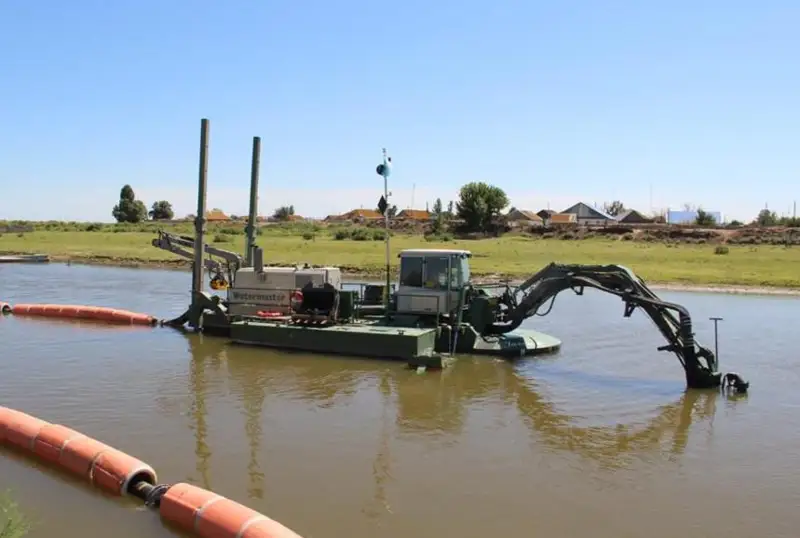 Дноуглубительные работы на каналах реки Кигач продолжаются в Атырауской области